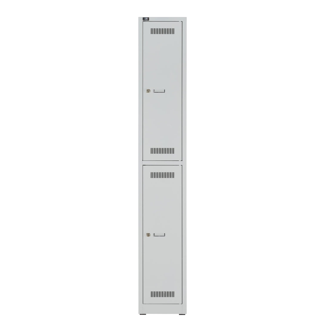 Garderobenschrank LIGHT | 1 Abteil je 2 Fächer übereinander