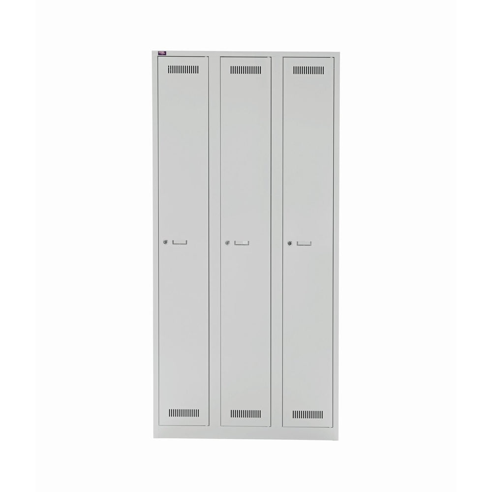 Garderobenschrank LIGHT | 3 Abteile, Breite 900, mm