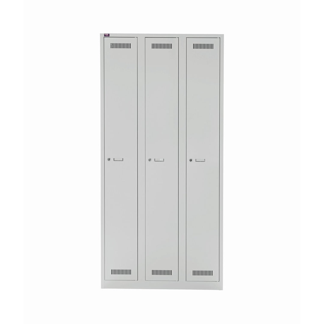 Garderobenschrank LIGHT | 3 Abteile, Breite 900, mm