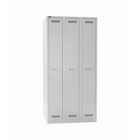 Garderobenschrank LIGHT | 3 Abteile, Breite 900, mm