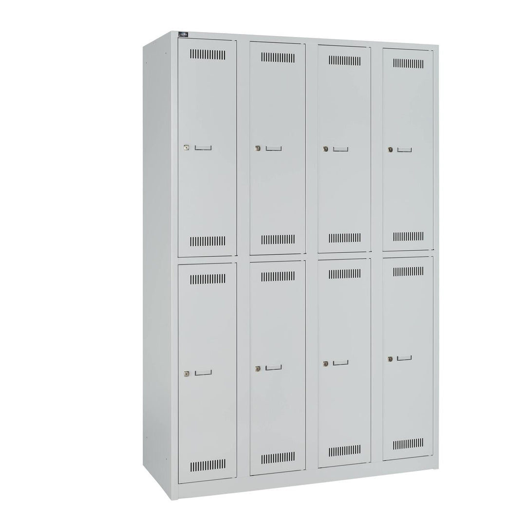 Garderobenschrank LIGHT | 4 Abteile je 2 Fächer übereinander