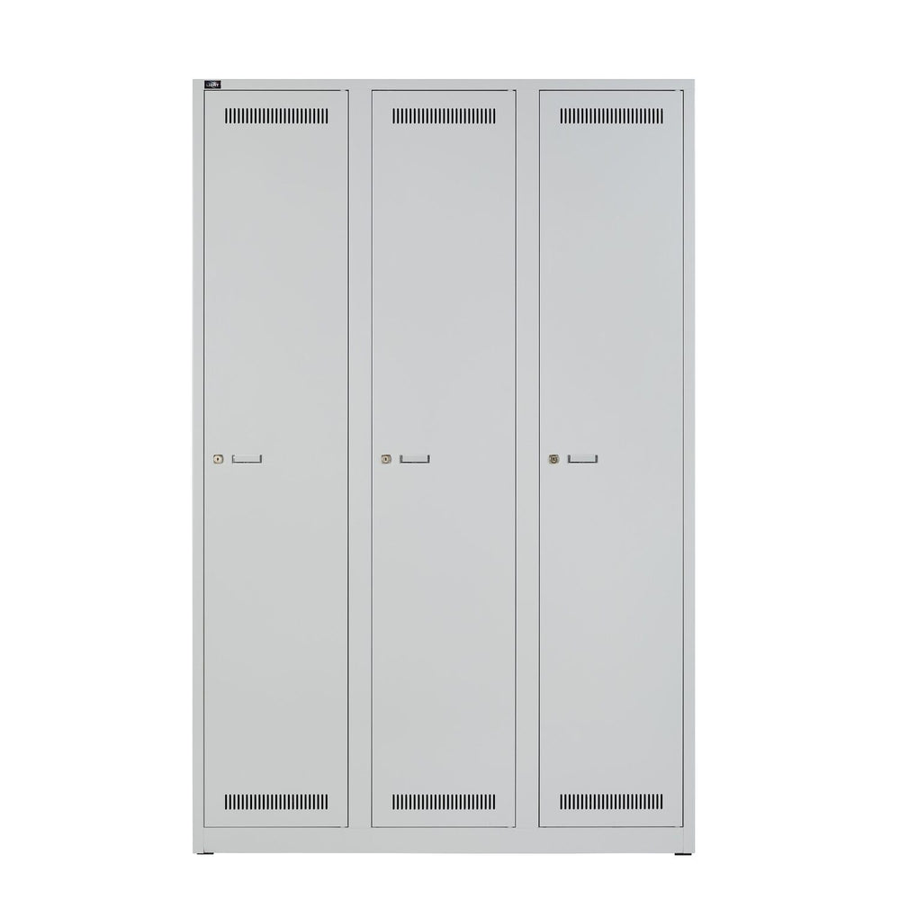 Garderobenschrank LIGHT | 3 Abteile, Breite 1200 m