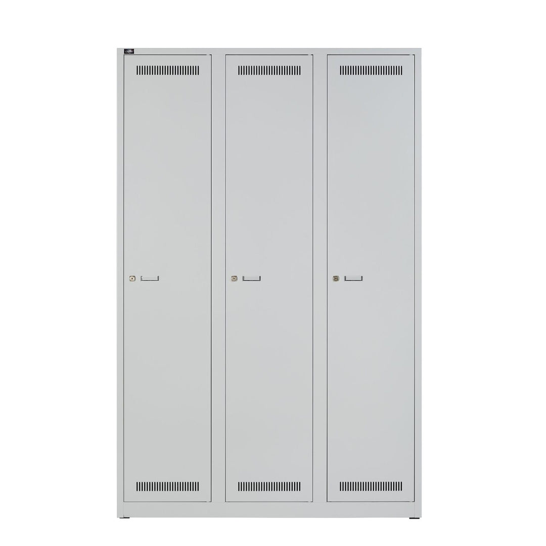 Garderobenschrank LIGHT | 3 Abteile, Breite 1200 m