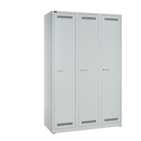 Garderobenschrank LIGHT | 3 Abteile, Breite 1200 m