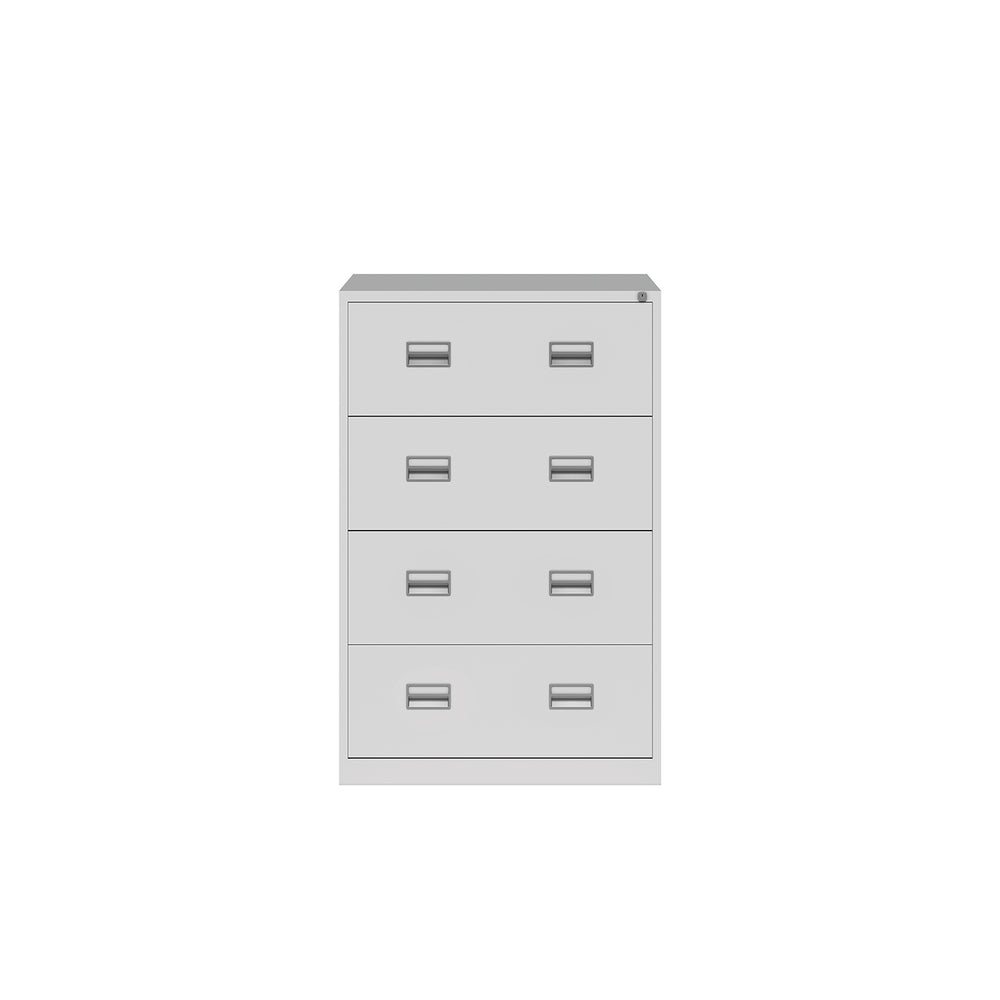 Hängeregistraturschrank ECO | Doppelbahnig | Kunststoffgriffmulden | mit 4 Auszügen