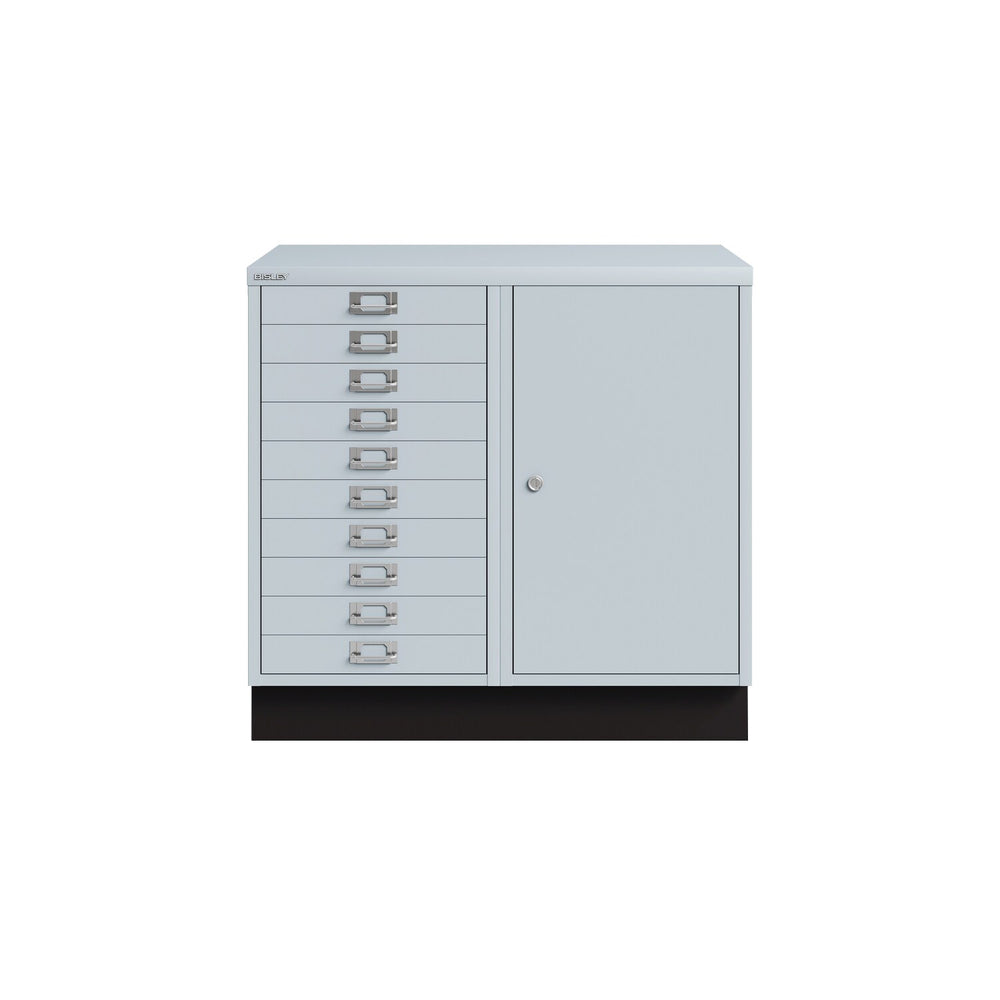 Bisley Multimediastation | Abschließbare Flügeltür und 10 Schubladen