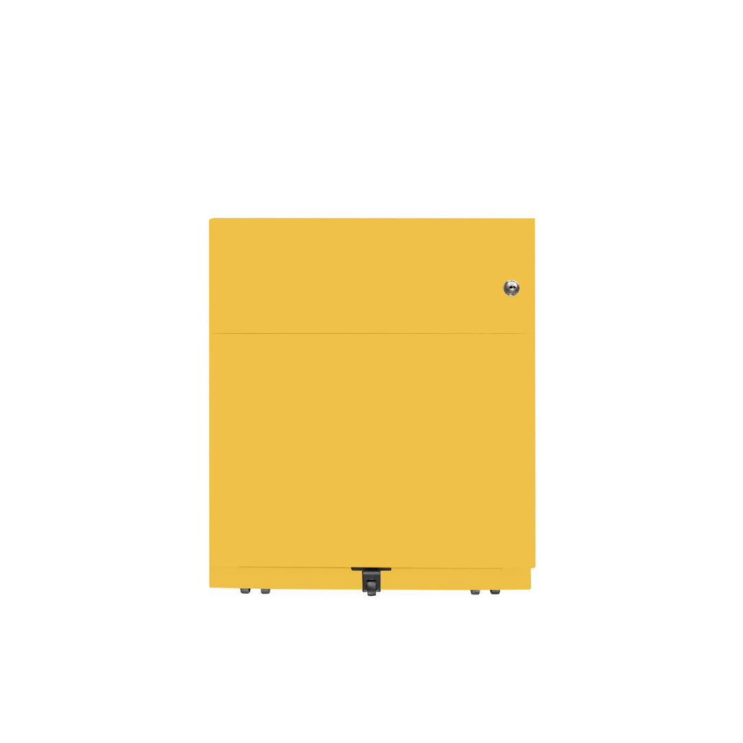 Rollcontainer Note™ | 2 Schubladen , Tiefe 565 mm,  Griffleiste