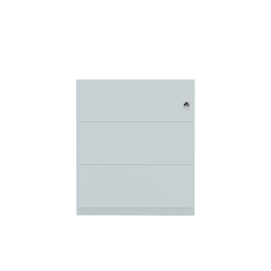 Rollcontainer Note™ | 3 Schubladen, Tiefe 565 mm, Griffleiste