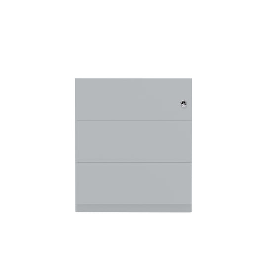 Rollcontainer Note™ | 3 Schubladen, Tiefe 565 mm, Griffleiste