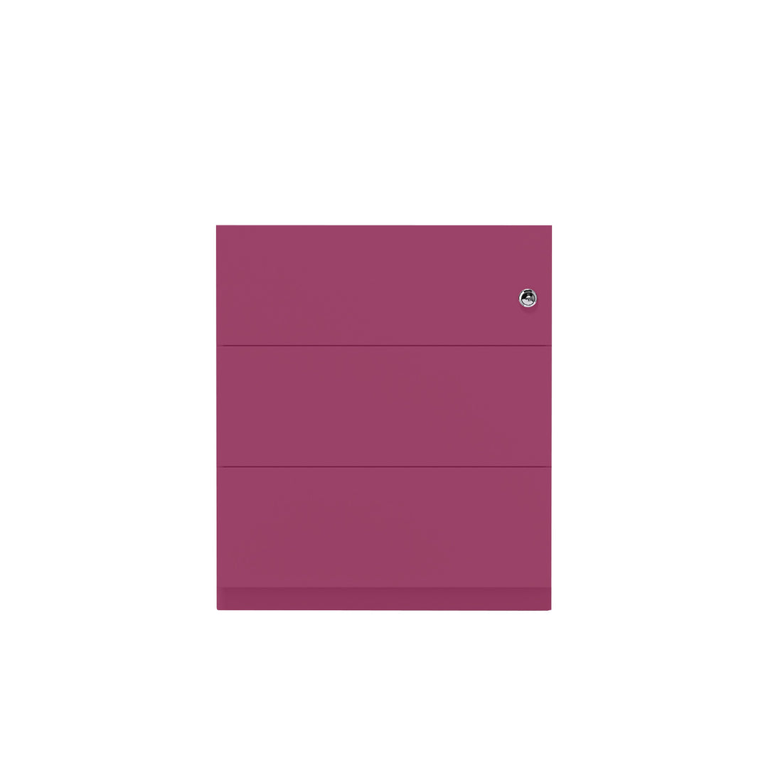 Rollcontainer Note™ | 3 Schubladen, Tiefe 565 mm, Griffleiste