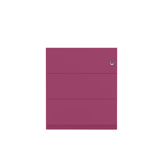 Rollcontainer Note™ | 3 Schubladen, Tiefe 565 mm, Griffleiste