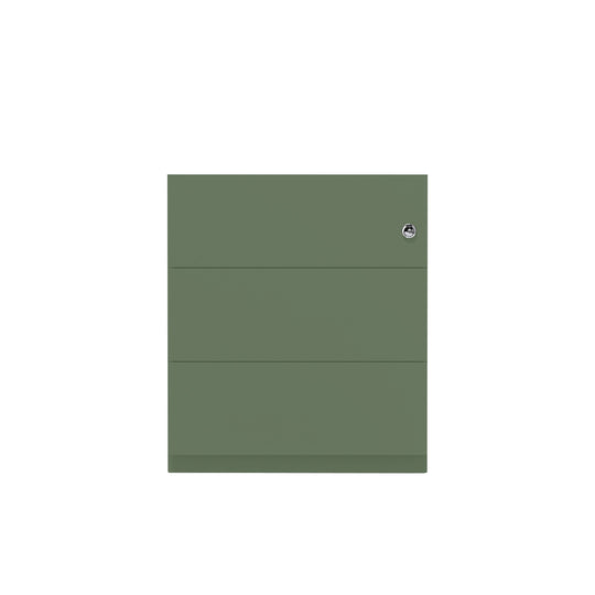 Rollcontainer Note™ | 3 Schubladen, Tiefe 565 mm, Griffleiste
