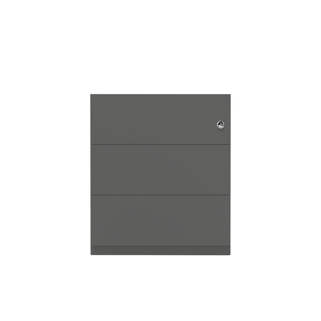 Rollcontainer Note™ | 3 Schubladen, Tiefe 565 mm, Griffleiste