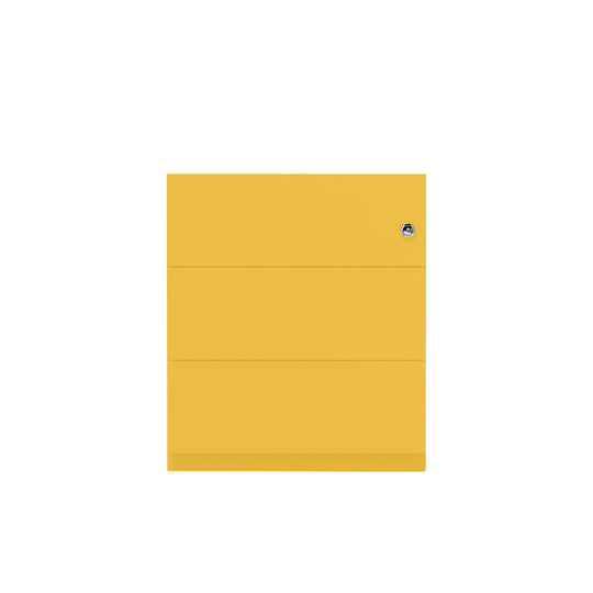 Rollcontainer Note™ | 3 Schubladen, Tiefe 565 mm, Griffleiste