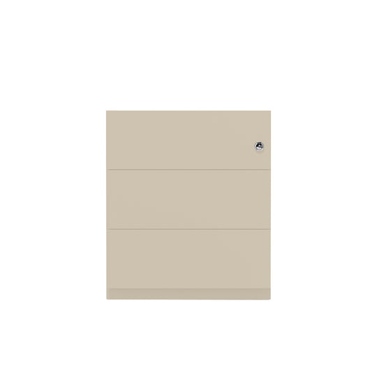 Rollcontainer Note™ | 3 Schubladen, Tiefe 565 mm, Griffleiste