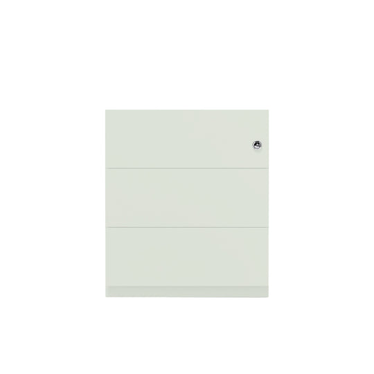 Rollcontainer Note™ | 3 Schubladen, Tiefe 565 mm, Griffleiste