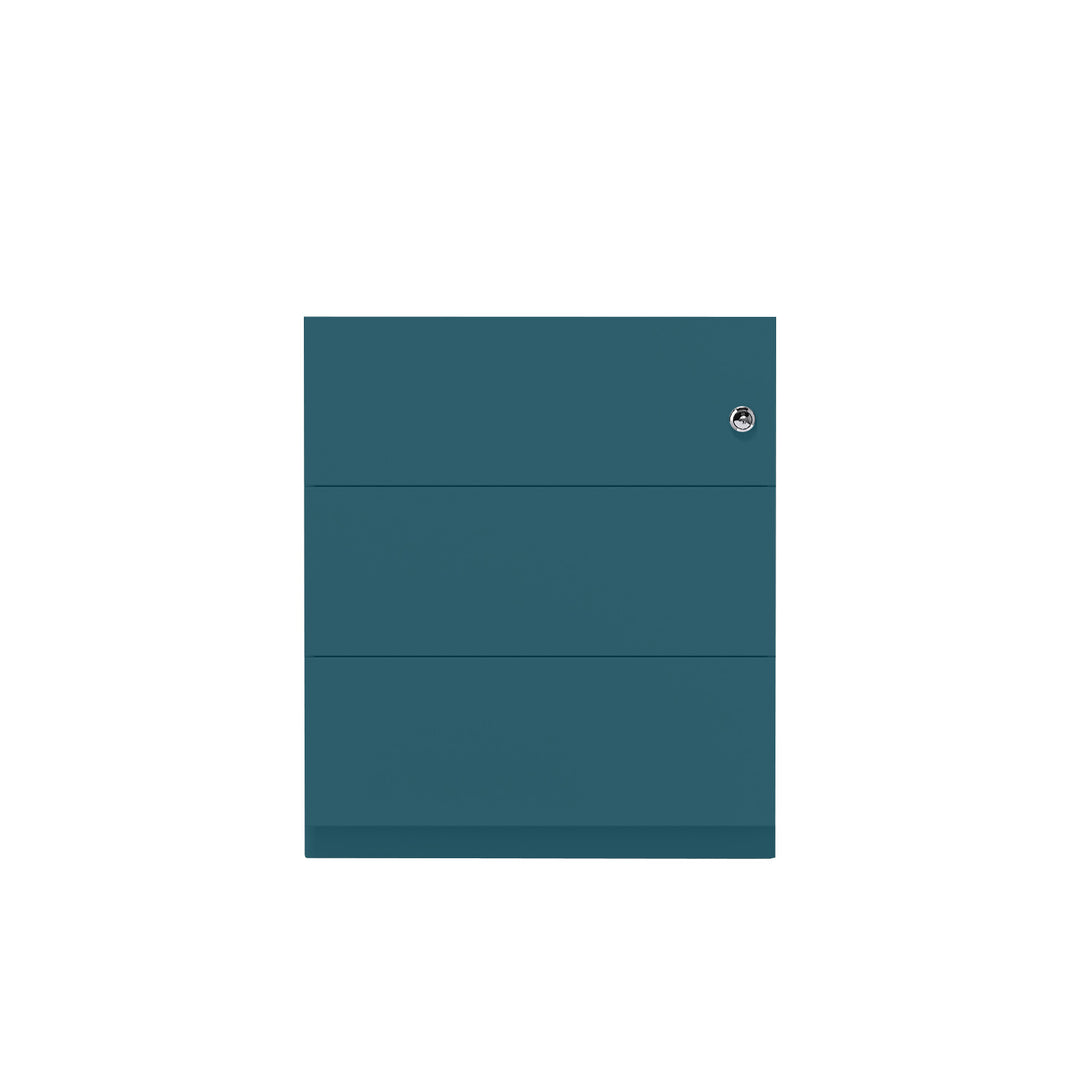 Rollcontainer Note™ | 3 Schubladen, Tiefe 565 mm, Griffleiste