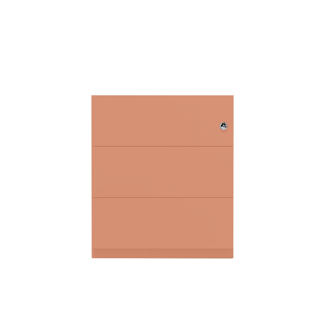 Rollcontainer Note™ | 3 Schubladen, Tiefe 565 mm, Griffleiste