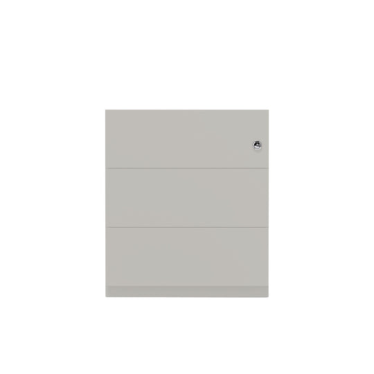 Rollcontainer Note™ | 3 Schubladen, Tiefe 565 mm, Griffleiste
