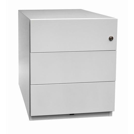 Rollcontainer Note™ | 3 Schubladen, Tiefe 565 mm, Griffleiste