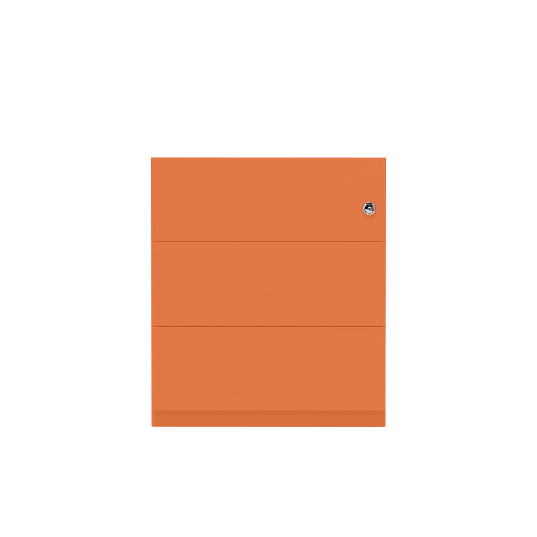 Rollcontainer Note™ | 3 Schubladen, Tiefe 775 mm, Griffleiste