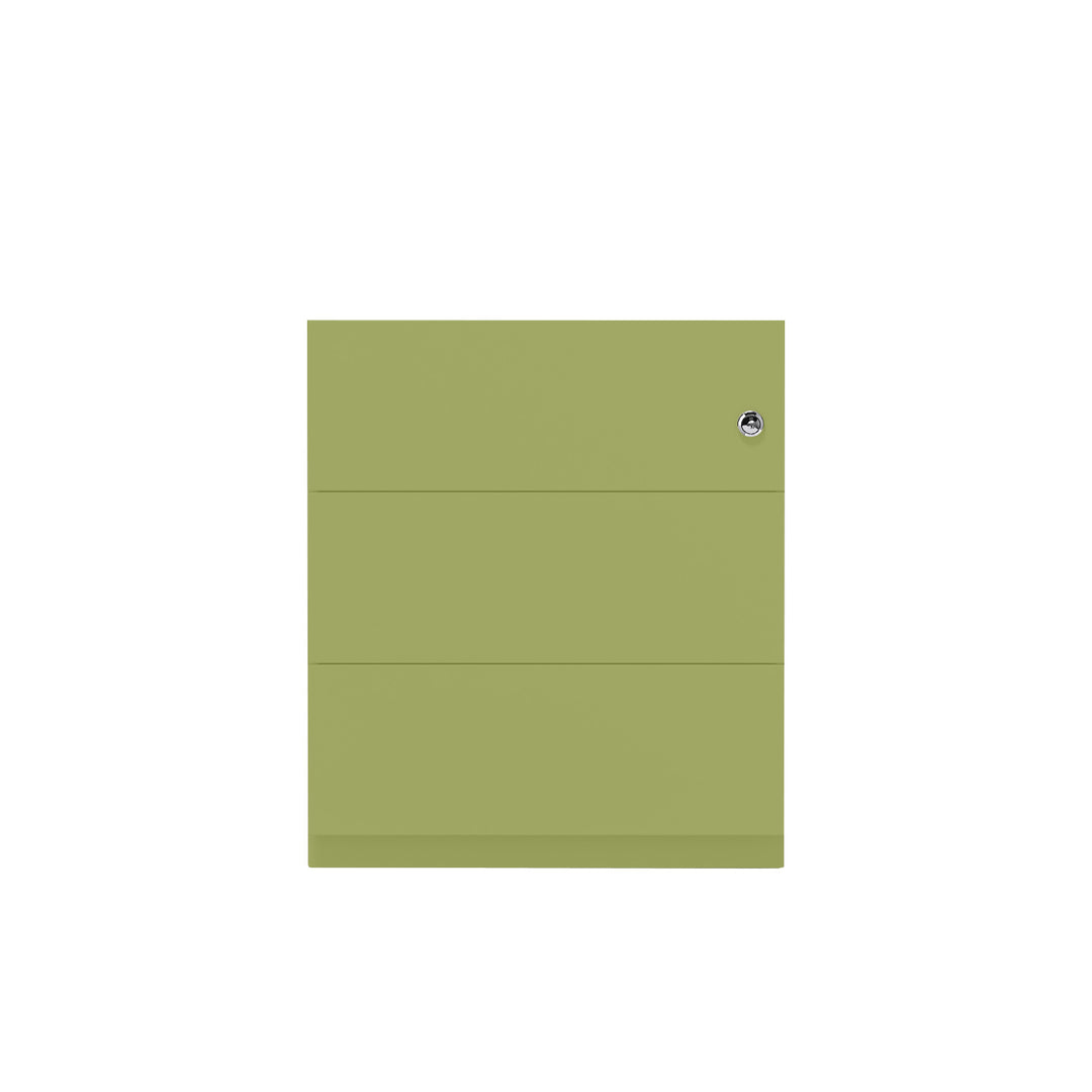 Rollcontainer Note™ | 3 Schubladen, Tiefe 775 mm, Griffleiste