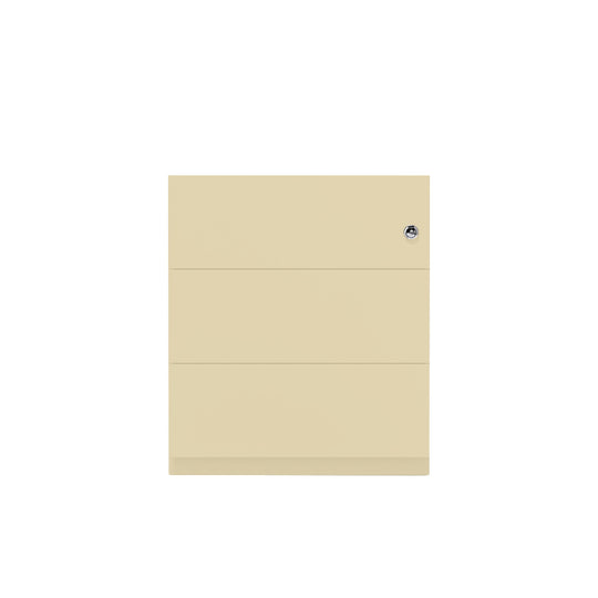 Rollcontainer Note™ | 3 Schubladen, Tiefe 775 mm, Griffleiste