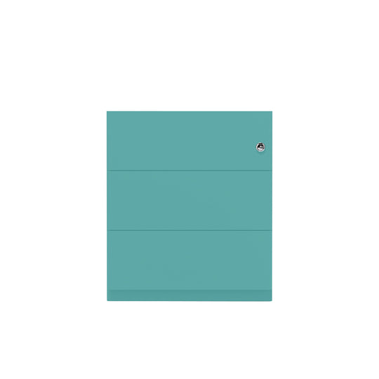 Rollcontainer Note™ | 3 Schubladen, Tiefe 775 mm, Griffleiste