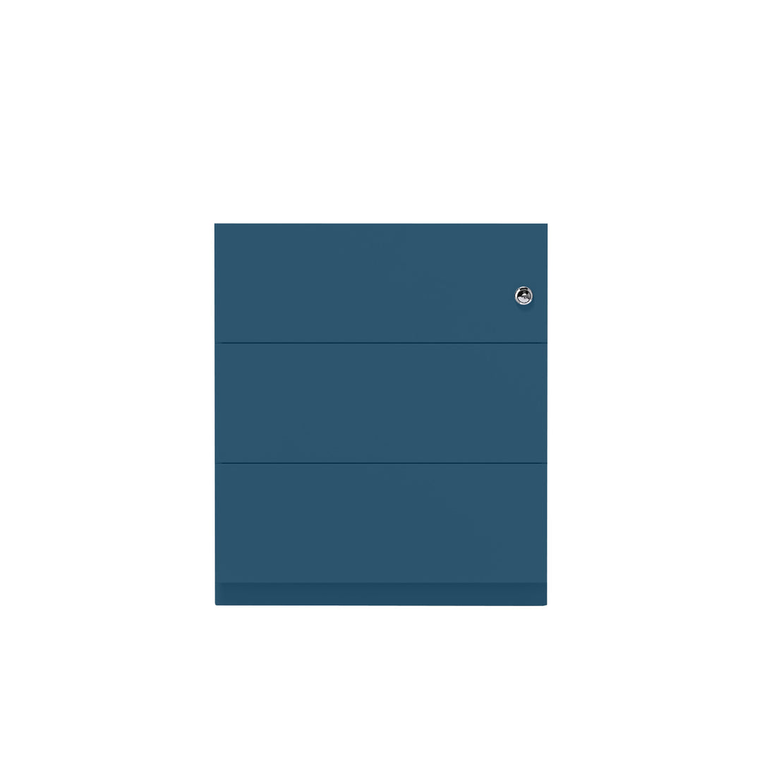 Rollcontainer Note™ | 3 Schubladen, Tiefe 775 mm, Griffleiste