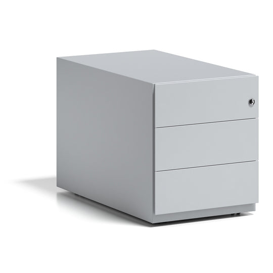 Rollcontainer Note™ | 3 Schubladen, Tiefe 775 mm, Griffleiste