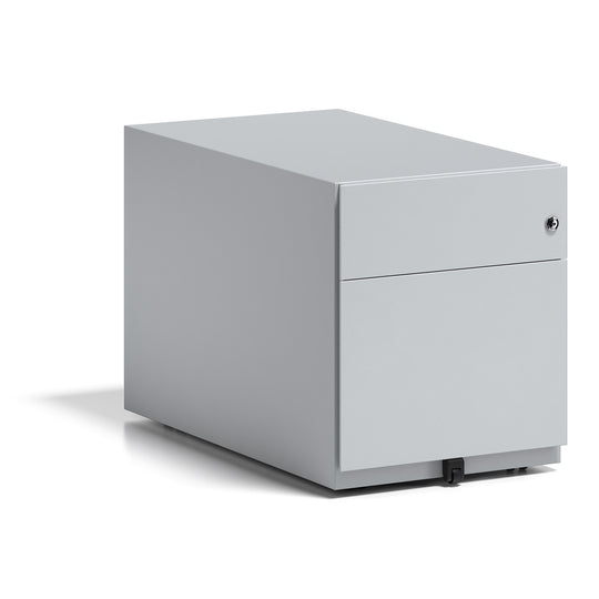 Rollcontainer Note™ | 2 Schubladen , Tiefe 775 mm,  Griffleiste