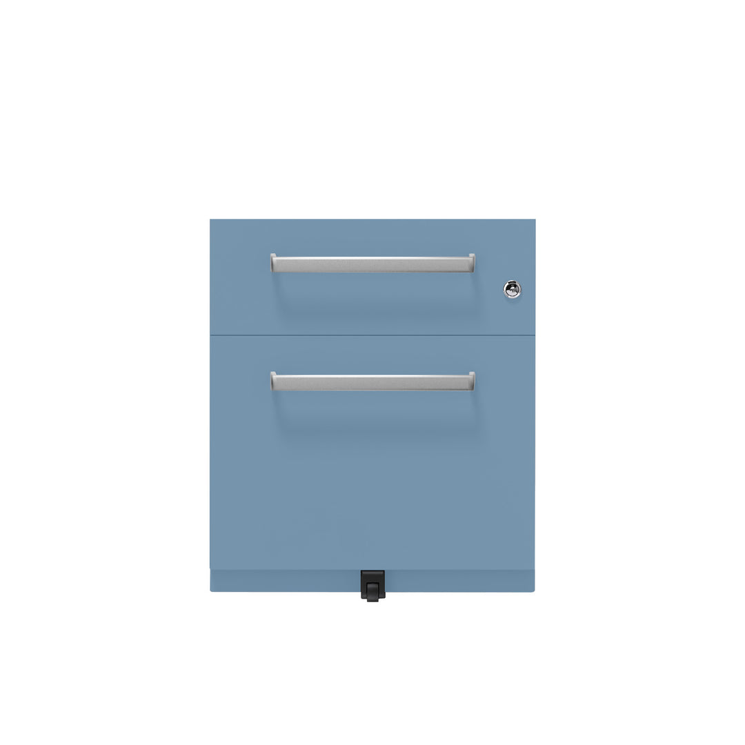 Rollcontainer Note™ | 2 Schubladen , Tiefe 565 mm,  Designgriff