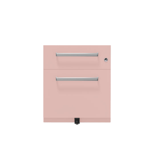 Rollcontainer Note™ | 2 Schubladen , Tiefe 565 mm,  Designgriff