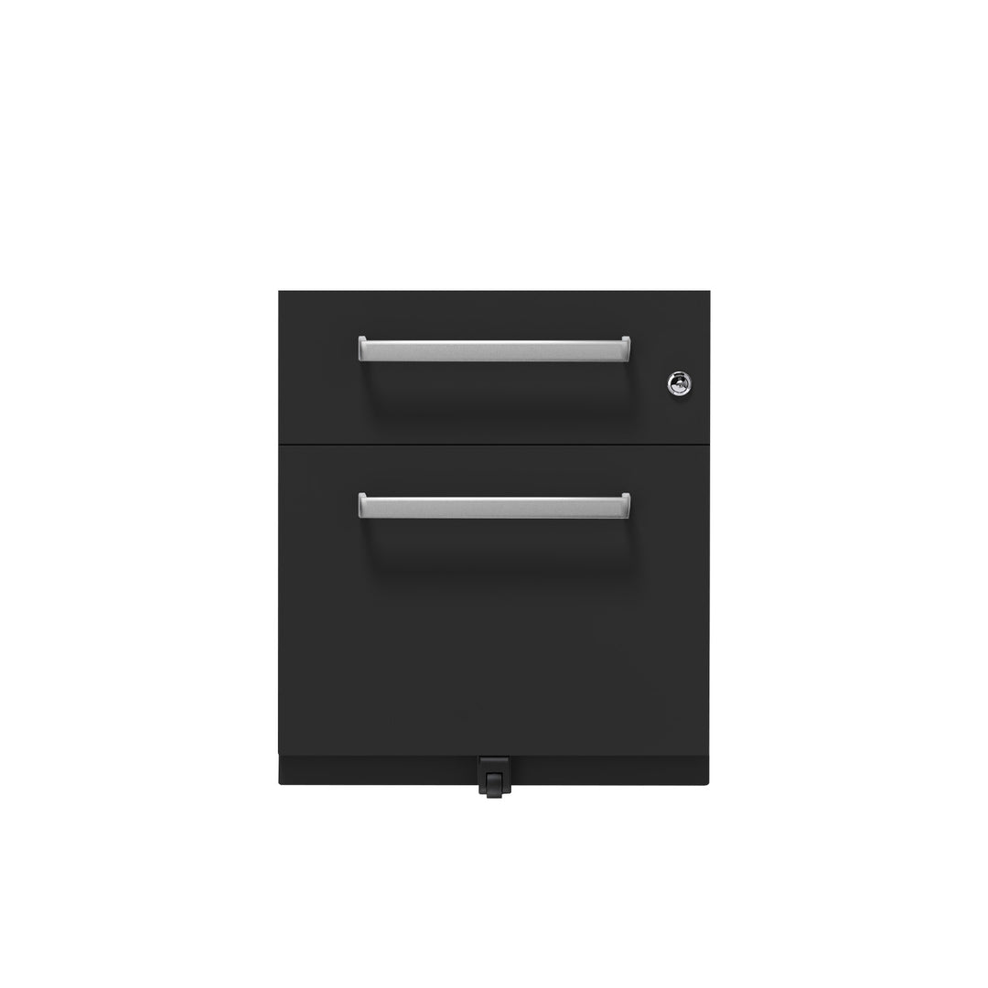 Rollcontainer Note™ | 2 Schubladen , Tiefe 565 mm,  Designgriff