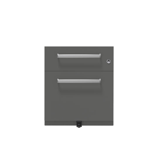 Rollcontainer Note™ | 2 Schubladen , Tiefe 565 mm,  Designgriff