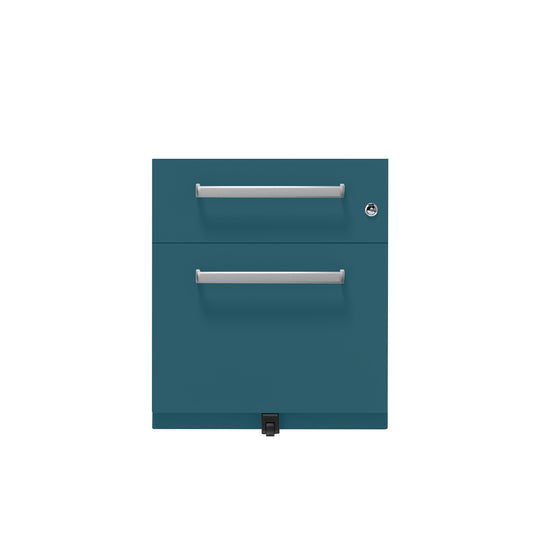 Rollcontainer Note™ | 2 Schubladen , Tiefe 565 mm,  Designgriff