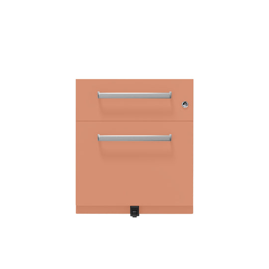 Rollcontainer Note™ | 2 Schubladen , Tiefe 565 mm,  Designgriff