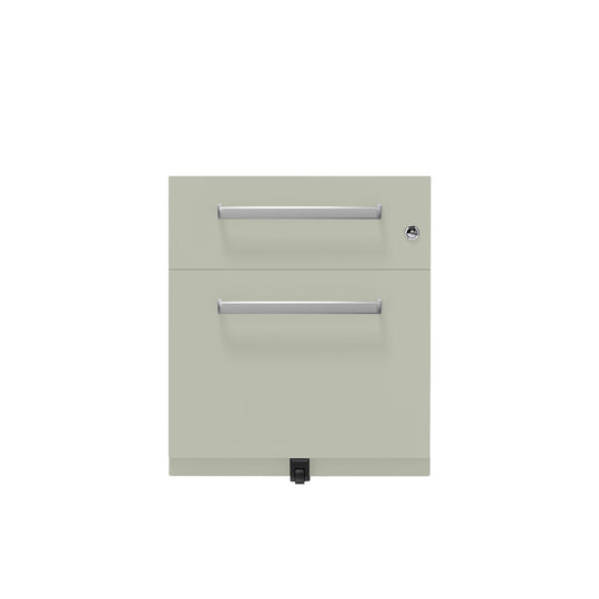 Rollcontainer Note™ | 2 Schubladen , Tiefe 565 mm,  Designgriff