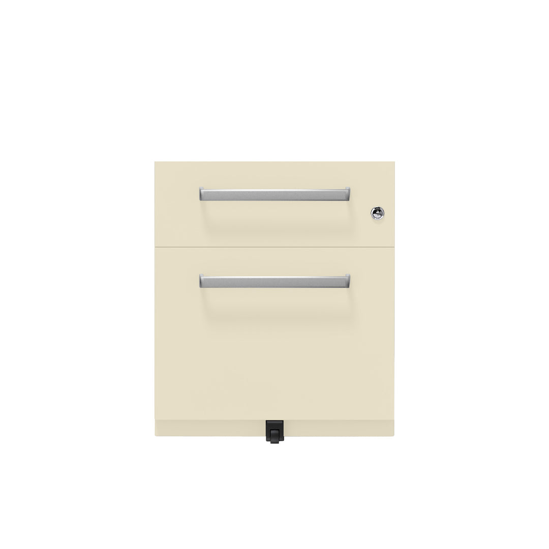 Rollcontainer Note™ | 2 Schubladen , Tiefe 565 mm,  Designgriff