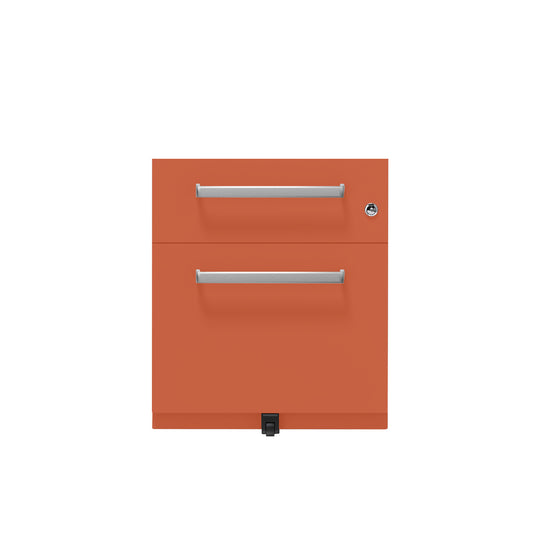 Rollcontainer Note™ | 2 Schubladen , Tiefe 565 mm,  Designgriff