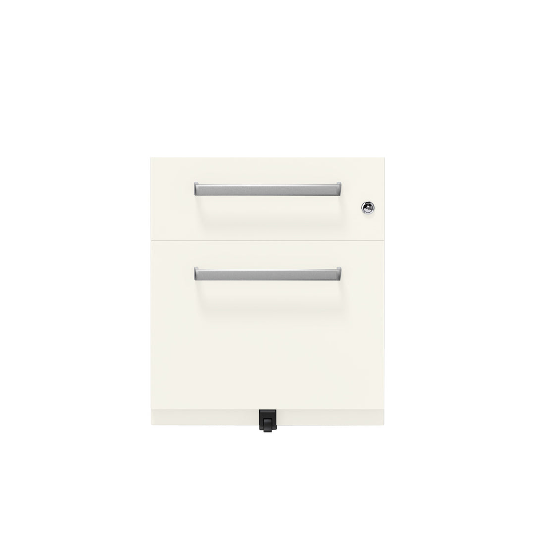 Rollcontainer Note™ | 2 Schubladen , Tiefe 565 mm,  Designgriff