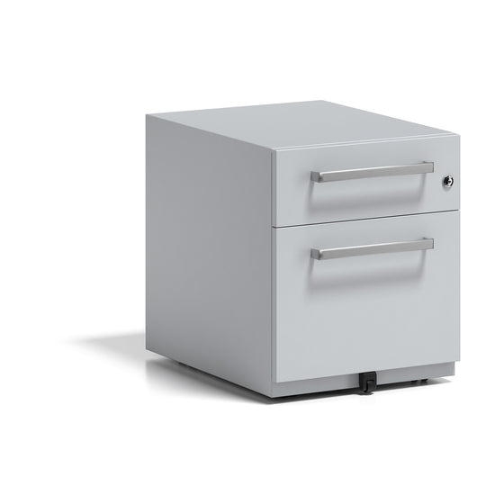 Rollcontainer Note™ | 2 Schubladen , Tiefe 565 mm,  Designgriff