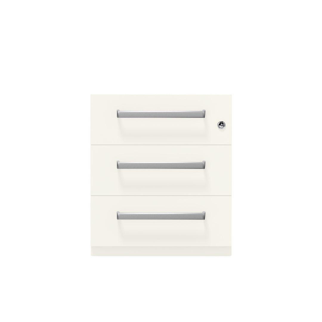 Rollcontainer Note™ | 3 Schubladen, Tiefe 565 mm, Designgriff