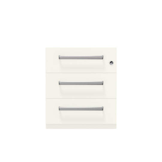 Rollcontainer Note™ | 3 Schubladen, Tiefe 565 mm, Designgriff