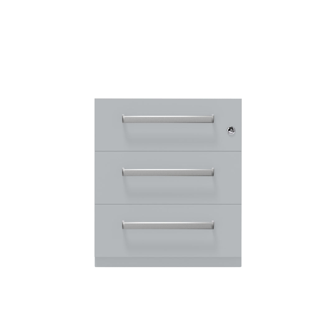 Rollcontainer Note™ | 3 Schubladen, Tiefe 565 mm, Designgriff