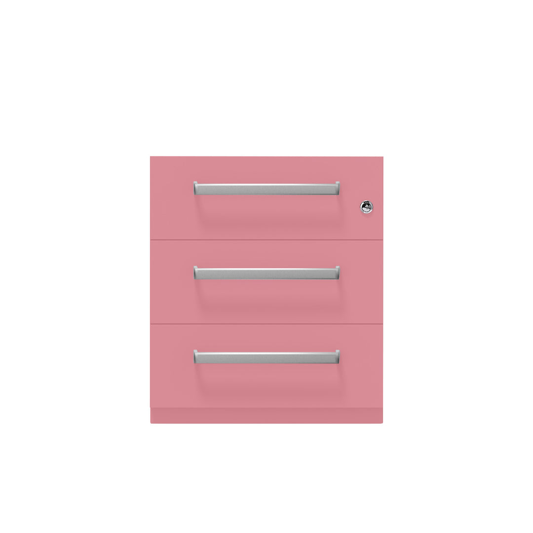 Rollcontainer Note™ | 3 Schubladen, Tiefe 565 mm, Designgriff