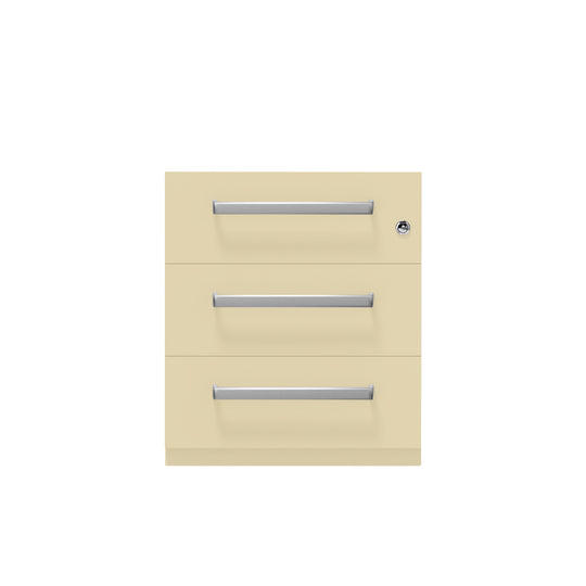 Rollcontainer Note™ | 3 Schubladen, Tiefe 565 mm, Designgriff