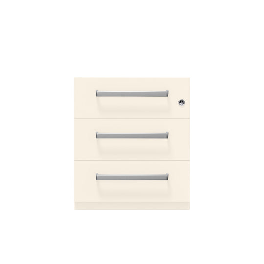 Rollcontainer Note™ | 3 Schubladen, Tiefe 565 mm, Designgriff
