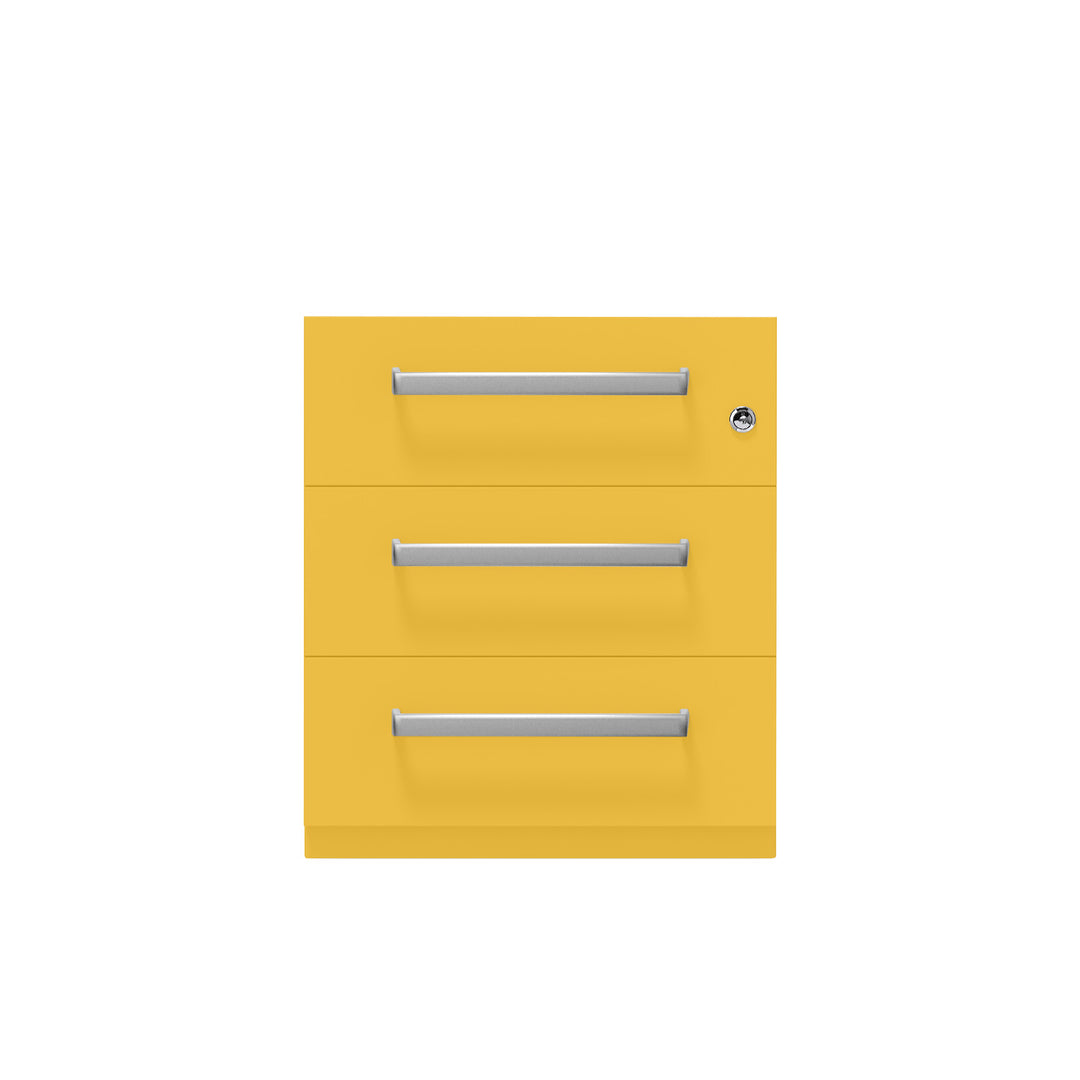 Rollcontainer Note™ | 3 Schubladen, Tiefe 565 mm, Designgriff