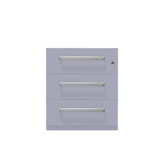 Rollcontainer Note™ | 3 Schubladen, Tiefe 565 mm, Designgriff